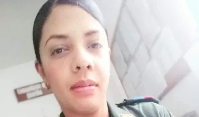 La patrullera Luisa Fernanda Zuleta.