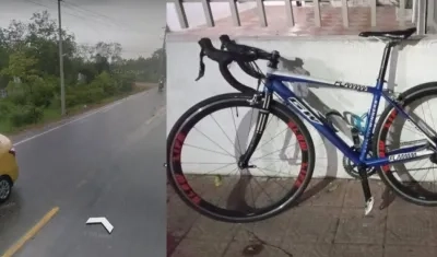 El punto del asalto cerca de Villas de San Pablo y la bicicleta hurtada.