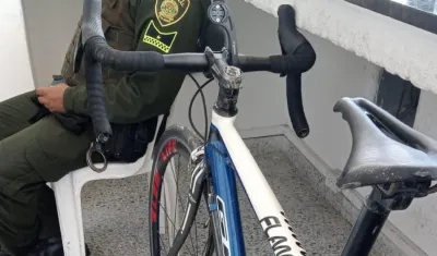 Bicicleta recuperada por la Policía.