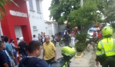El herido en el barrio La Paz fue llevado al Camino La Manga. 