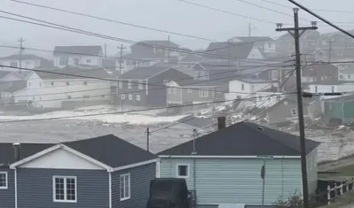 Los destrozos en las costas de Canadá por el paso de 'Fiona'.