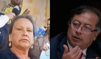 Mujer que atacó a Francia Márquez y el Presidente Gustavo Petro.