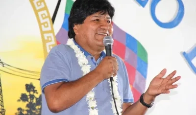 Evo Morales, expresidente de Bolivia.