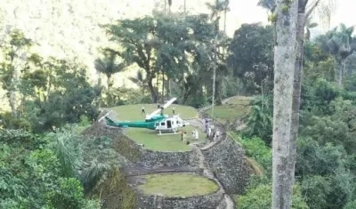 El helicóptero de la Policía en la Sierra Nevada.