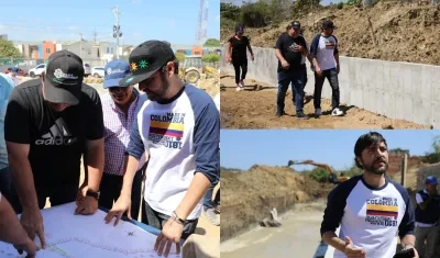 El Alcalde de Barranquilla, Jaime Pumarejo, recorrió las obras.
