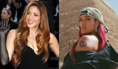 Shakira y Karol G, cantantes. 