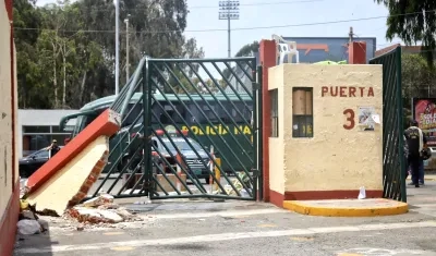 Destrozos en la Universidad Nacional en Lima.