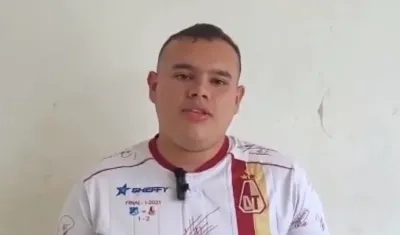 Alejandro Montenegro, agresor del jugador de Millonarios, Daniel Cataño. 