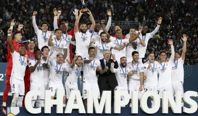 Real Madrid, último campeón tras vencer 5-3 en la final a Al Hilal. 