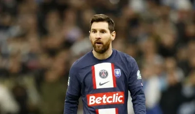 Lionel Messi se lesionó en el partido del miércoles contra el Olympique de Marsella.