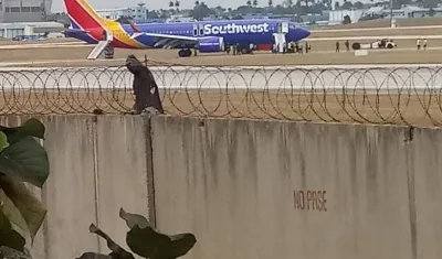 Avión Southwest aterrizando de emergencia en La Habana