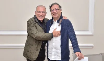 Roy Barreras y el presidente Gustavo Petro