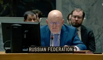 El embajador ruso en la ONU, Vasili Nebenzia.