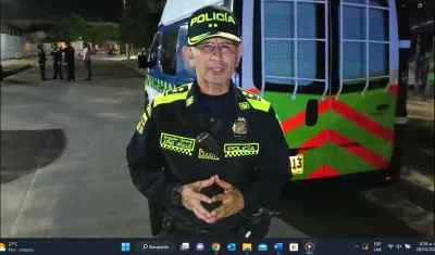General Jorge Urquijo, Comandante de la Policía Metropolitana de Barranquilla.