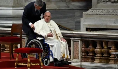 Papa Francisco en su residencia en el Vaticano