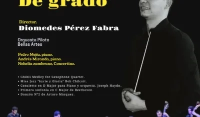 Diomedes Darío Pérez Fabra será el primer graduado en el énfasis de orquesta sinfónica de la Universidad del Atlántico