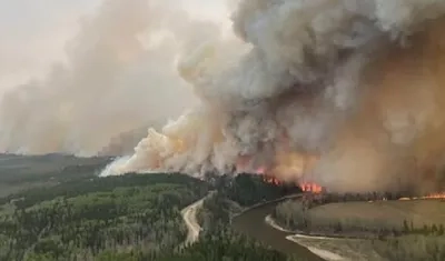 Los incendios forestales azotan por estos días a Canadá. 