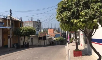 Calle del municipio de Santa Rosa del Sur en Bolívar.