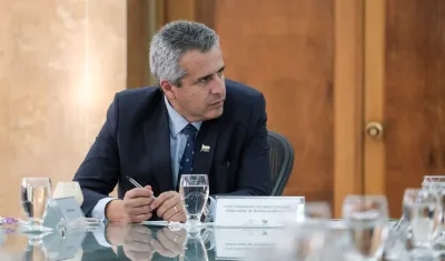 El Ministro del Interior, Luis Fernando Velasco.
