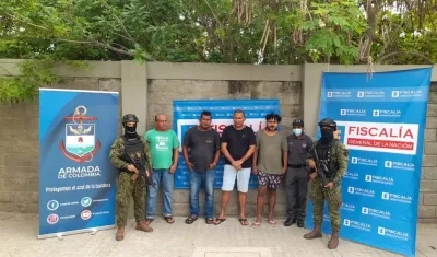 Los capturados en operación conjunta en Santa Marta y Cartagena