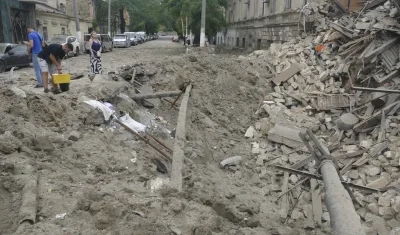 Imagen del último ataque ruso contra Odesa.