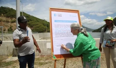 La Ministra de Vivienda, Catalina Velasco.