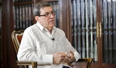 El ministro cubano de Relaciones Exteriores, Bruno Rodríguez