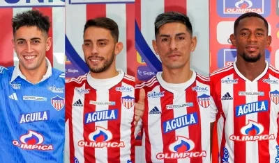 Santiago Mele, Gonzalo Lencina, Emanuel Olivera y Pablo Rojas.