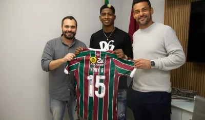 Yony González ya vistió la camiseta del Fluminense en 2019.
