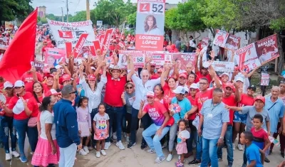 Caminata del candidato a la Gobernación del Atlántico Eduardo Verano De la Rosa.
