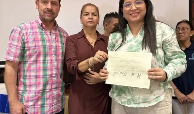 Alcira Sandoval, alcaldesa electa de Soledad, recibió credencial de la Registraduría.