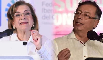 Procuradora General de la Nación, Margarita Cabello, y Gustavo Petro, Presidente de la República.