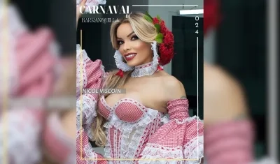 Nicol Visconti, reina del Carnaval Gay de Barranquilla 2024.
