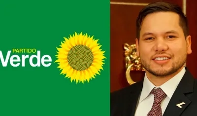 Logo del Partido Alianza Verde y Andrés Calle, presidente de la Cámara de Representantes.