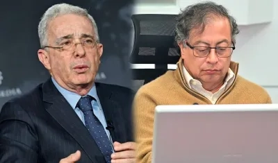 Expresidente Álvaro Uribe y Presidente de la República Gustavo Petro.