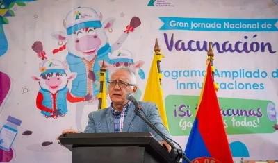 El Ministro de Salud, Guillermo Jaramillo.