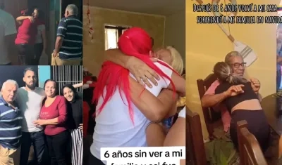 Venezolanos se reencuentran con sus familiares.