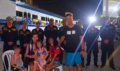 Los dos adultos y los tres menores de nacionalidad brasilera rescatados