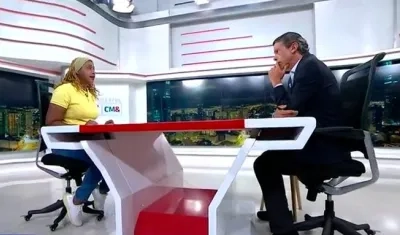 María Isabel Urrutia en su entrevista al Noticiero 1 CMI. 