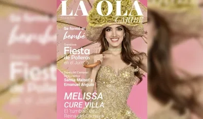 Melissa Cure en la portada de la nueva edición de La Ola Caribe