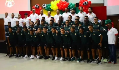 Grupo completo del Barranquilla Fútbol Club. 