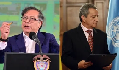 El Presidente Gustavo Petro y José Antonio Salazar.