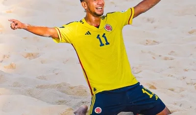  El atlanticense Esléider Ávila, autor del primer gol de Colombia ante Japón. 