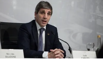 Ministro de Economía de Argentina, Luis Caputo. 